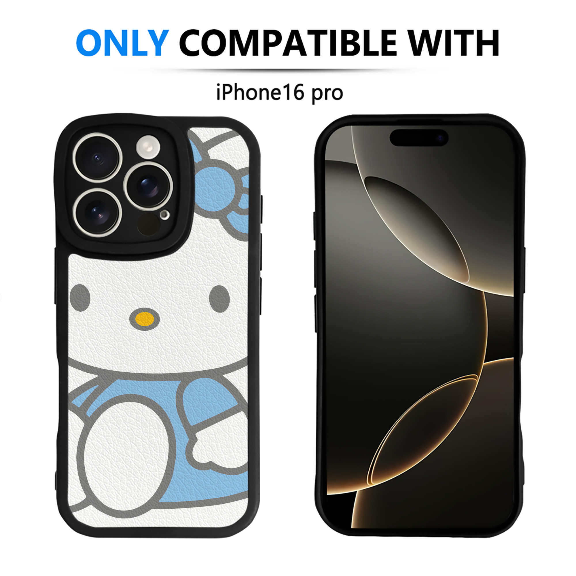 （画像用） Hello Kitty ハローキティ 【iPhone 16シリーズ対応】シリコンスマホケース（レザー調） 材質：シリコン